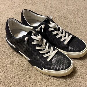 Dolce Vita stylish sneakers.. black with a metallic sheen.
